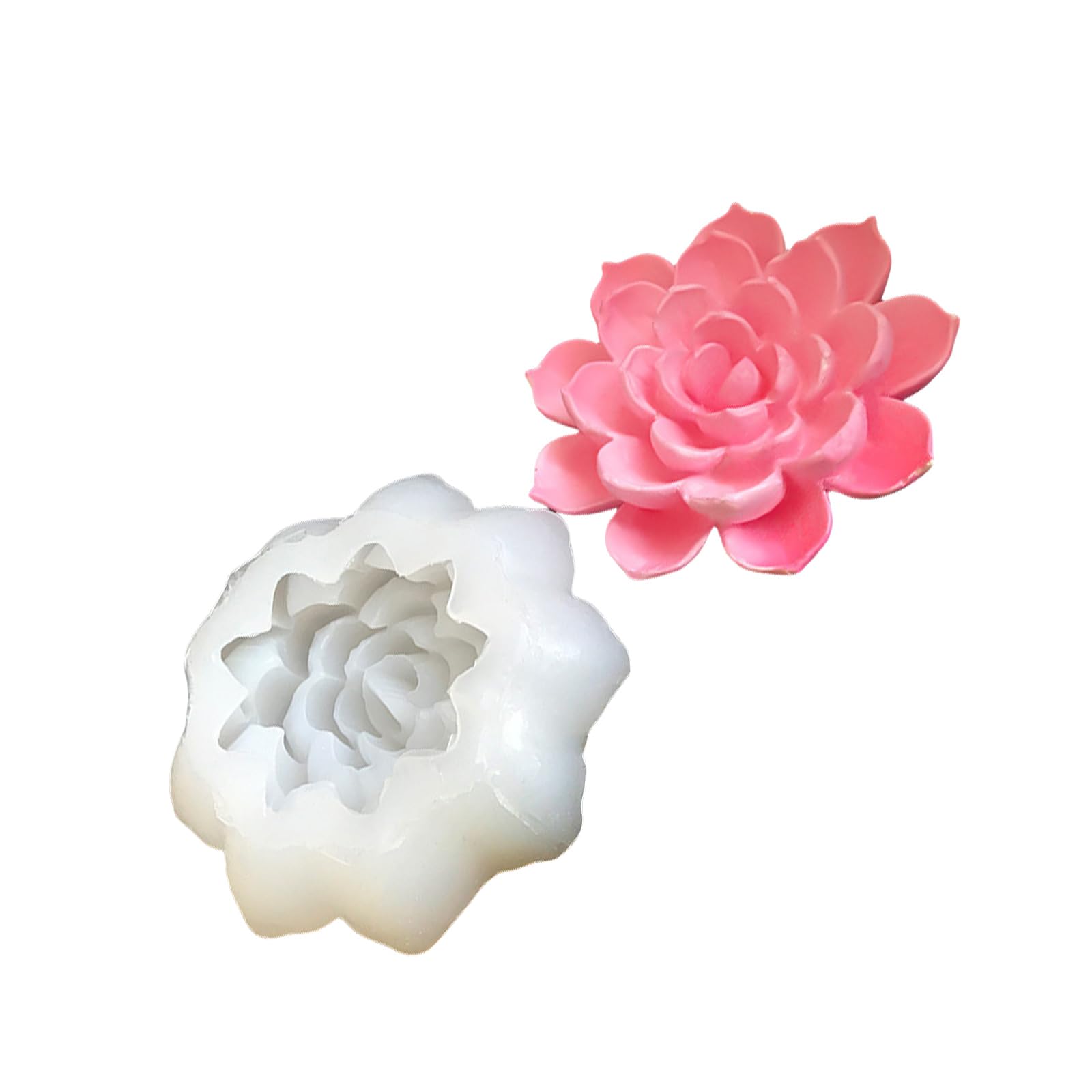 Tsophreniq 3D Flower Silicone Soap Molds Silicone Molds for Soap Chocolate Fondant Mold