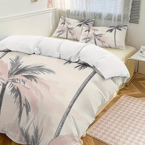 Parure de couette polyester doux 155x220 cm fermeture éclair