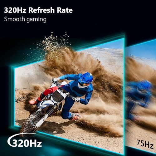 Image of Acer Nitro 27 inch Gaming Monitor | WQHD 2560 x 1440 | IPS | ZeroFrame | AMD FreeSync Premium | 320Hz Refresh Rate | Up to 0.5ms | DCI-P3 90% | 1 x Display Port 1.4 & 2 x HDMI 2.1 | KG271U F3bmiipx