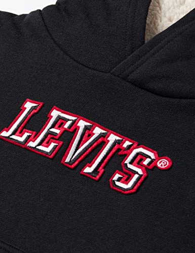 Sweat à capuche garçon Levi's Lvb Sherpa Lined Pullover Hoodie bleu pour hiver