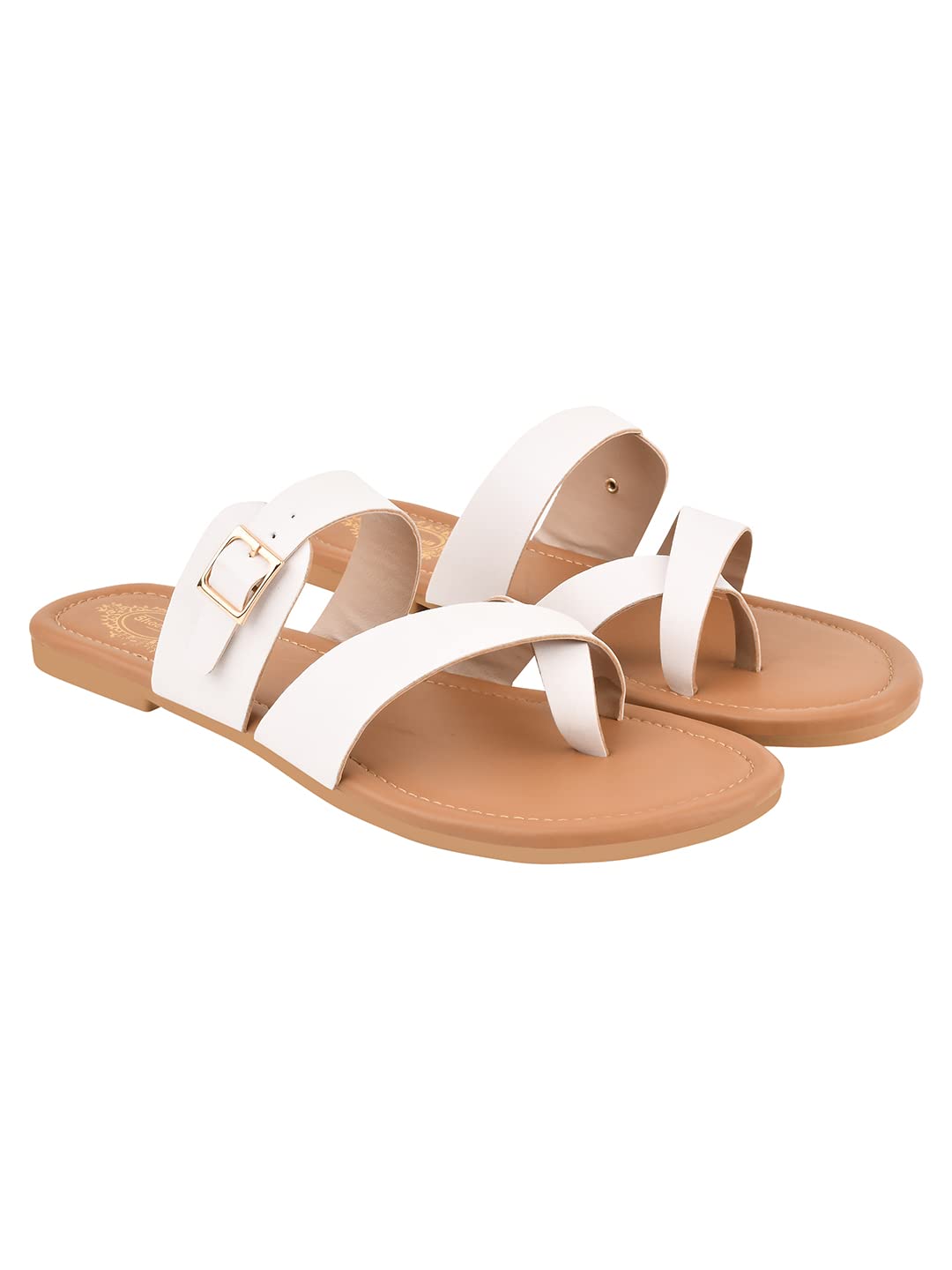 Shoetopia Stylish Side Buckle Detailed White Flats For Girls /UK5 (B0CB87DXK2) Amazon Price History, Amazon Price Tracker