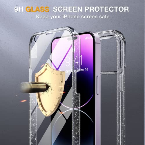 image for Miracase Glass Series Designed for iPhone 14 Pro Max Case 6.7 Inch, Up