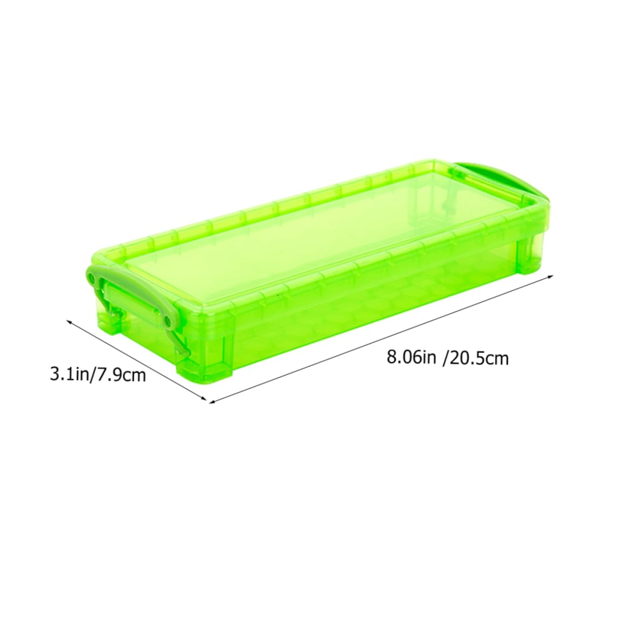 NUOBESTY Set di 8 Scatole Porta Oggetti in Plastica Traslucida per Cancelleria, Organizer per Penne e Matite, Capacità per Scuola e Ufficio, Ordine sulla Scrivania