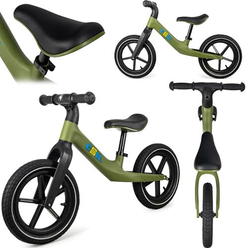 Bicicleta deslizante COIL infantil con asiento de piel ecológica y acabados premium
