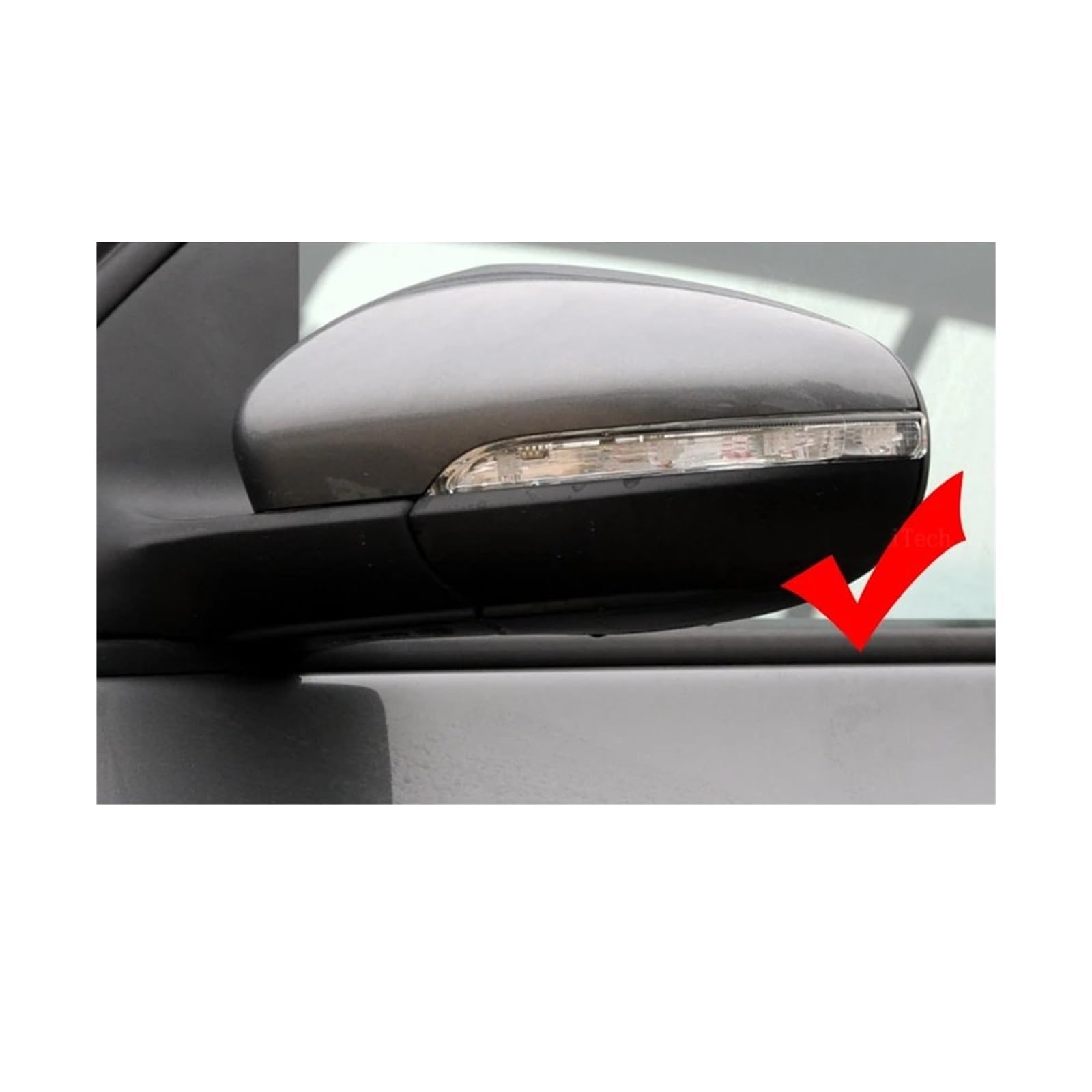 Rétroviseur Couvercle Lot De 2 Coques Rétroviseur pour Golf 6 VI MK6 pour GTI R pour Line R20 pour Touran 2010-2015 Coque Rétroviseur(Carbon Fiber Pattern)