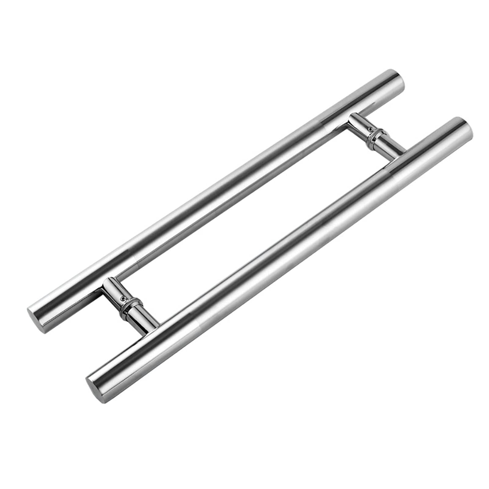 UGZPWQLNX Stainless Steel Round Tube Glass Door Handle, Stainless Steel Round Tube Door Handle, Two-Sided Glass Pull, Push-Pull Handrail, Multiple Sizes(1200x900mm)