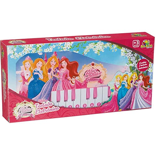 Brinquedo Teclado Eletrônico Abbie Princesa Art Brink