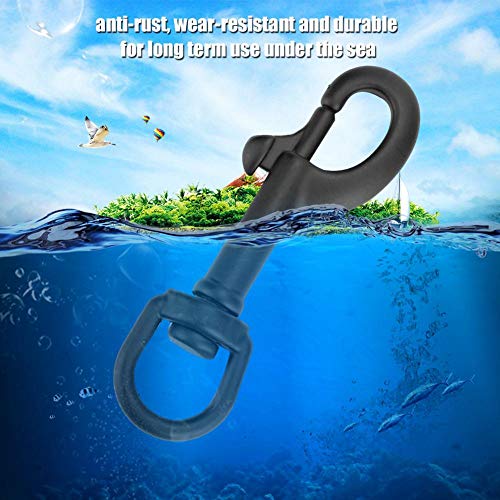 Gancho de buceo de doble extremo con conector giratorio a presión para accesorios 3