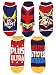 My Hero Academia Socks Adult All Might Themed Designs 5 Pack Mix and Match No Show Ankle Socks