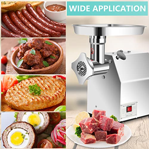 Commercial Meat Grinder Electric Meat Grinding Machine,850W 550Lb/H Heavy Duty Meat Mincer Sausage Stuffer Sausage Maker With 2 Grinding Plates For Restaurants Supermarkets Butchers Shop #TOP5