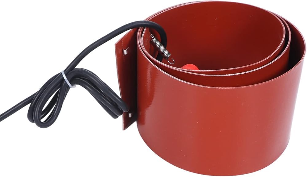 Metalowy Podgrzewacz Beczek, Podgrzewacze Beczek Olejowych 200 L, Pas Silikonowy, Podkładka Grzewcza, Podgrzewacz Beczek, Podkładki Grzewcze Do Beczek Z Termostatem Do Zaworów