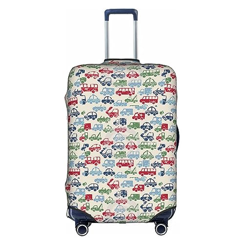 car. print Luggage cover, suitcase protector, elasticated protective sleeve, fits 18-32 inch suitcases