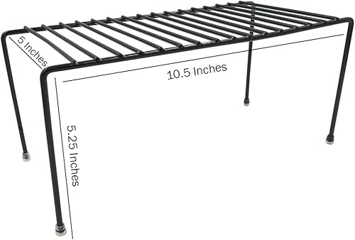 Miniatura 7 de Evelots Juego de 2 organizadores de estantes de alambre para cocina, organizador de gabinete de baño, organización de despensa de alimentos y