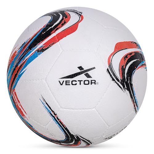 Image of Vector X Defender Rubber Moulded Soccer Futsal Ball - Durable Training Match Ball for Practice | Ideal for Turf, Hard Ground & Grassy Field | Nylon Wounded Butyl Bladder, Football - Size 5