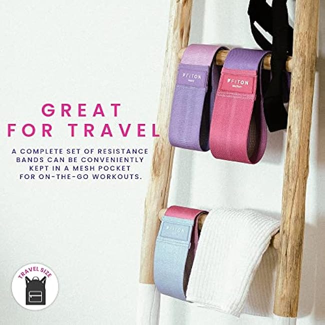 Sculpt Resistance Bands for Workout, Non-Slip Rubber Stretch and Hip Bands with Knitted Rubber, 3 Resistance Levels, Elastic Exercise Gear for Thighs & Butt, Home Fitness ¨C 3-Pack, Multi-Color