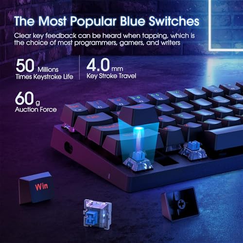 Teclado Mecánico Diyeeni82me0rgzy7 USB RGB 60% miniatura 4