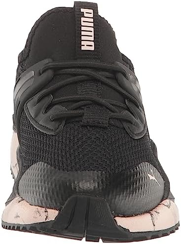 PUMA Pacer Future Hook and Loop Sneaker, Marble Black-Chalk Pink, 2 US Unisex Little Kid | Image 1