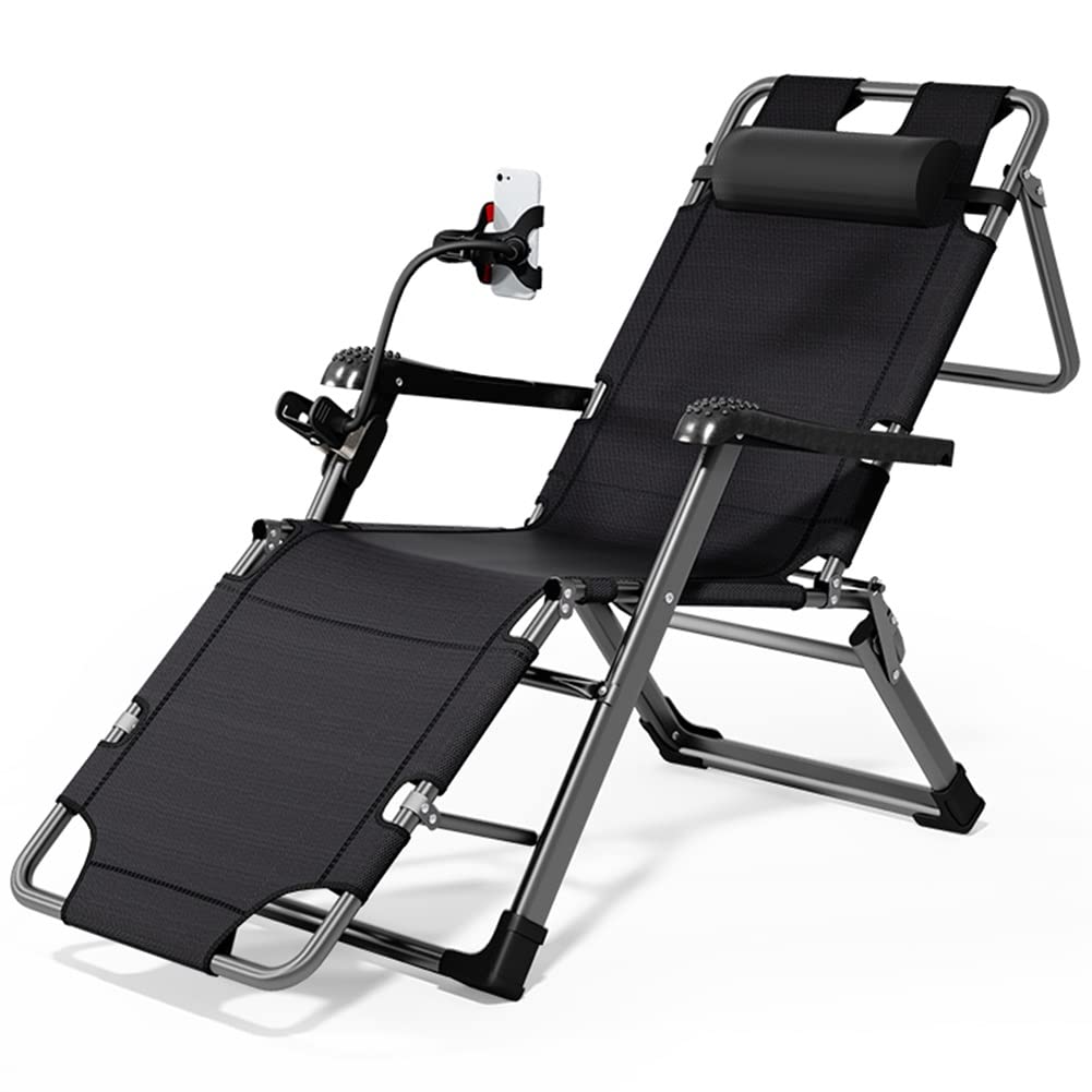 Fauteuil de jardin zéro gravité pliable et inclinable pour extérieur cour et terrasse