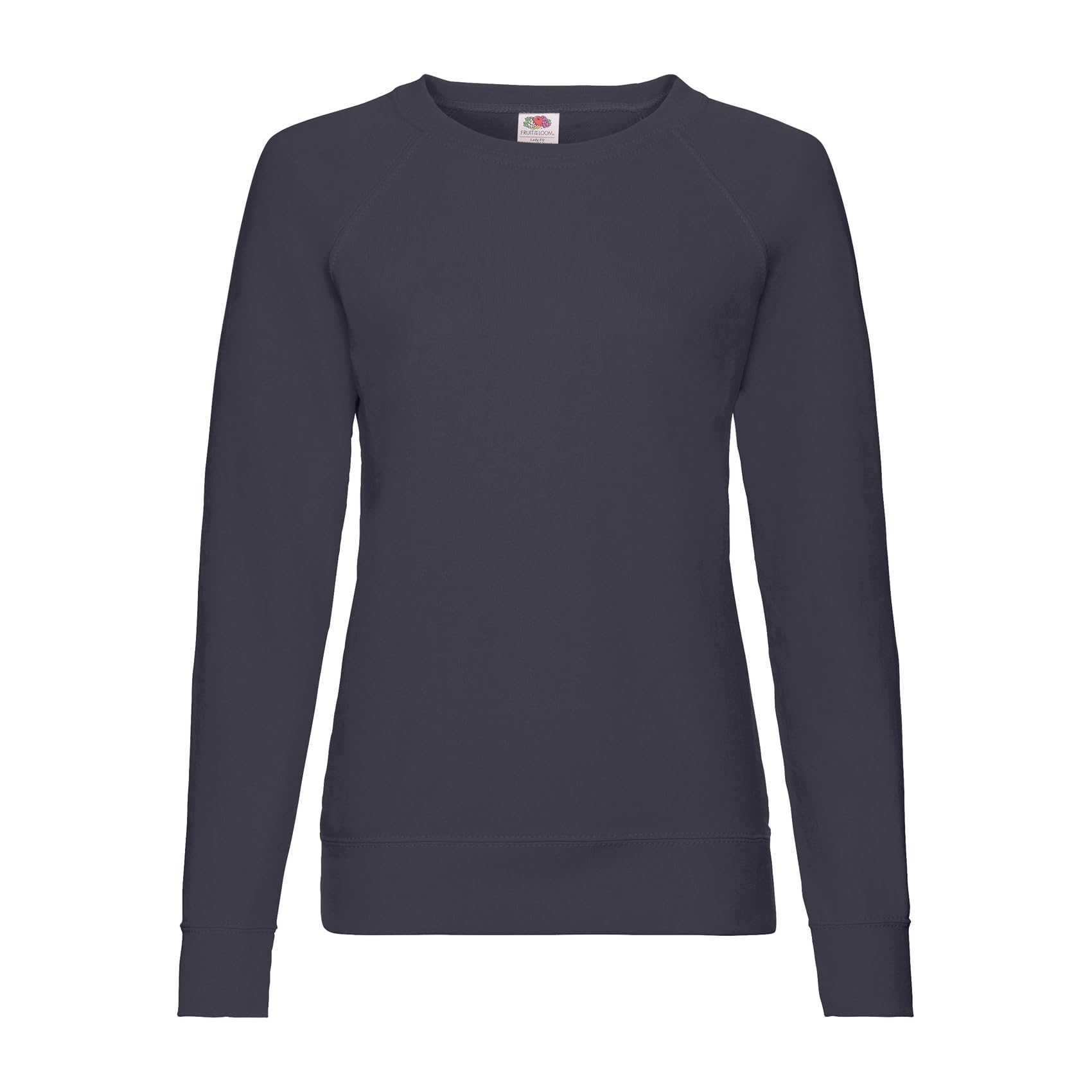 Fruit of the Loom Ladies Fitted Lightweight Raglan Sweatshirt (240 GSM) (2XL) (Deep Navy)