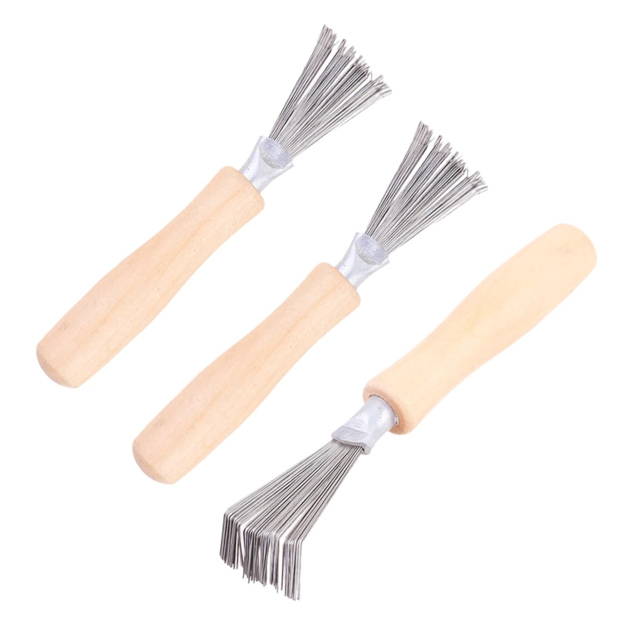 Gogogmee 3Pcs Hair Brush Rake Cleaner Tool Hair Comb Remover for Easy Cleaning at Home Salon and Travel Use Lightweight Portable Hair Brush Cleaning Supplies