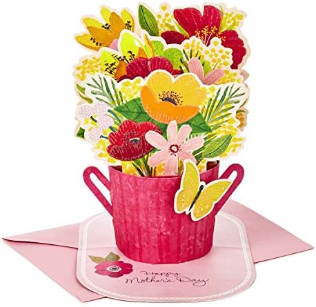 Hallmark Paper Wonder Mothers Day Pop Up Card (Flower Bouquet, You Deserve This Day)