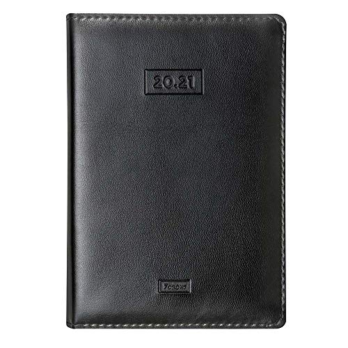 Agenda Diária Capri Couro Preta 2021 Foroni