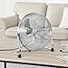 Bodenventilator Windmaschine Metall Tischventilator Ventilator ø30cm 55W Silber