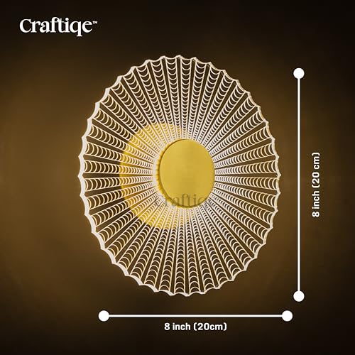 Image of Spider Glow Modern LED Wall Light, 3 in 1 Light Modes, Warm White, Neutral White, Cool White, Decorative Spiral Wall Light for Living Room, Bedroom, Staircase, Hotel, Indoor Wall Lighting