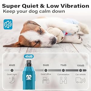   Casfuy-6-Speed-Dog-Nail-Grinder-Newest-Super-Quiet-Pet-Nail-Grinder-Rechargeable-Electric-Dog-Nail-Trimmer-Professional-Paws-Grooming-Smoothing-Tool-for-Large-Medium-Small-Dogs-Bright-Blue