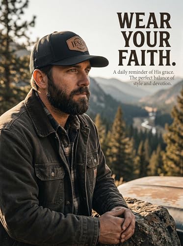 Image of Leather Patch Truker Hat for Men & Women