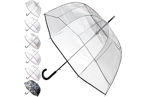 Rare Automatic Clear Umbrella - Windproof and Extra Strong for Storm Defense