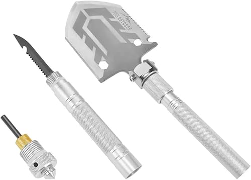 Miniatura 3 de Monoprice Pala táctica de supervivencia multifuncional 11 en 1, con bolsa de transporte balística, 30 pulgadas, colección Pure Outdoor