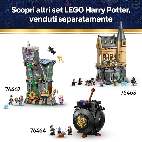 Harry Potter Castello di Hogwarts: Cerimonia del Cappello Parlante Giocattolo - Minifigure da Collezione Patronus oltre a Hermione e Draco Malfoy - Regalo per Bambine e Bambini da 7 Anni - 76460 - Lego - Immagine 6