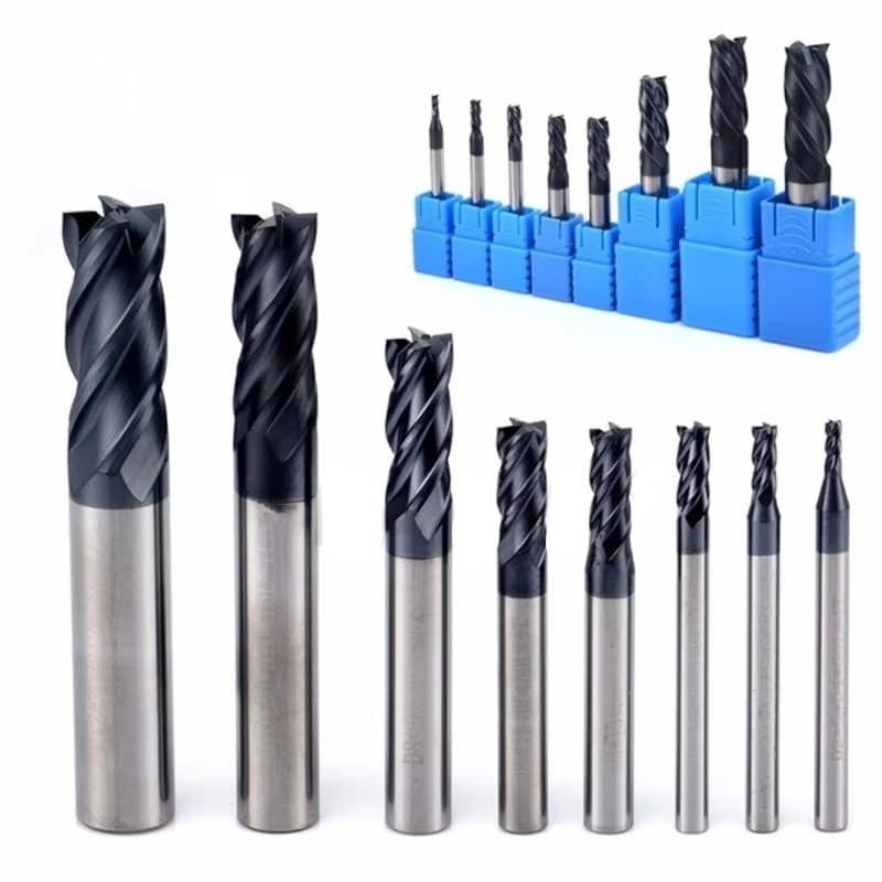 Fräser Hrc50 Schaftfräser Legierung Wolframstahl CNC-Bearbeitung Fräsmaschinen Für Stahl 3,0 Mm-12,0 Mm