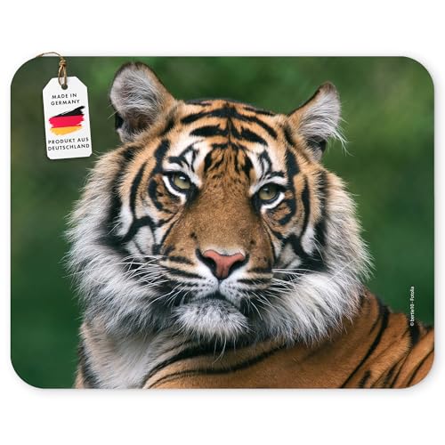TIGRE Tapis de souris (24 x 19 cm) en caoutchouc spécial extrêmement résistant à la déchirure avec une face inférieure fortement adhésive pour une tenue optimale par Edition Colibri