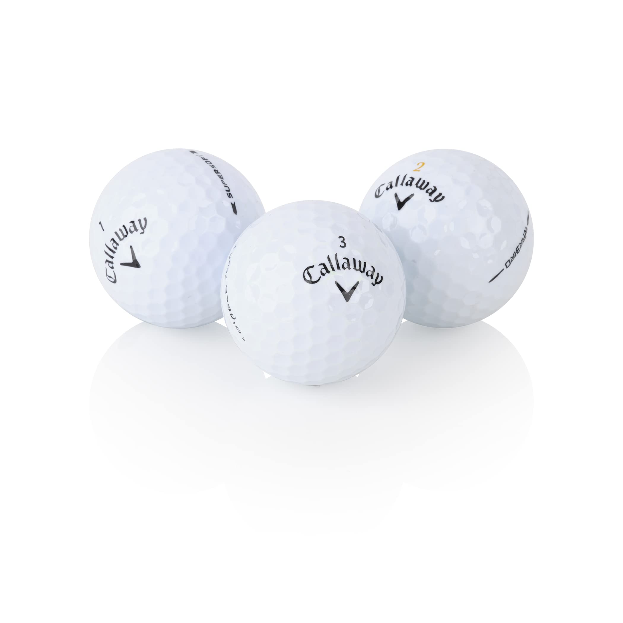 Callaway 50 Mix 5A/4A - 100% Recycled Golf Balls - Handpicked & Assorted Models Used Golf Balls Bag - Ready to Play - 50 Pack Used Golf Balls Bulk