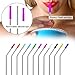44Pcs Reusable Straw Tips, Silicone Straws Tip, Multi-color Food Grade Straw Tips Covers Only Fit for 1/4 Inch Wide(6MM Out diameter) Stainless Steel Straws by Accmor