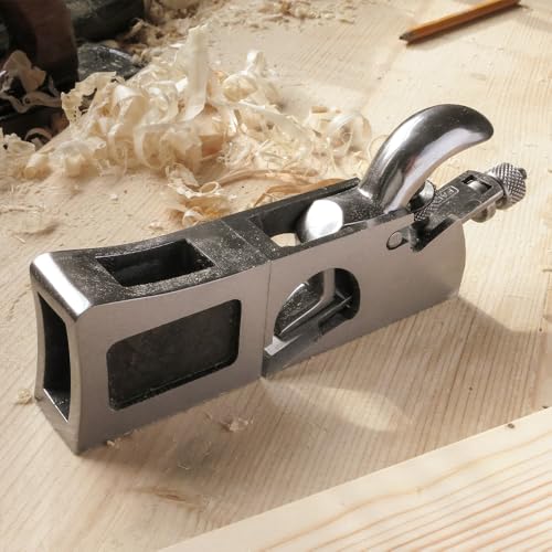 Faithfull 3-in-1-Eck-, Rund- und Stechfalzhobel in Holzbox – Gusseisen-Multifunktionshandhobel mit präzise geschliffener Basis für Tischlerarbeiten, Fräsarbeiten und Eckarbeiten