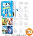 Super Trivia Games pour les adultes avec 1200 Questions - Tableau amusant Game avec les cartes Trivia - Trivia Game pour la famille avec adolescents et adultes - Jeux de fête amusants pour les ados