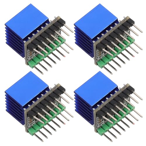 CRAFTHROU Stepper Motor Driver Module Tmc2225 256 Microstep Silent Replacement for Printer Stepper Motor Driver with Hea