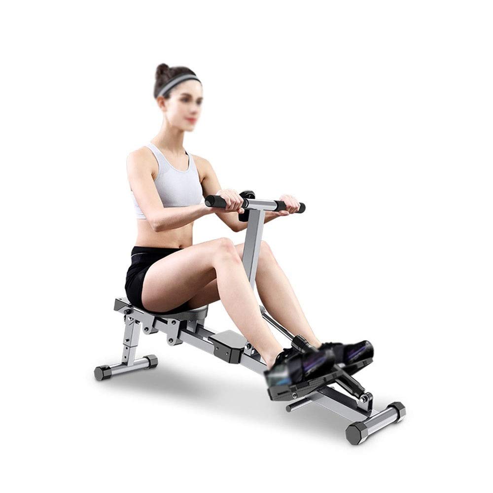 YXZYFPP Foldable Rowing Machine for Home Use, Compact Indoor Fitness Equipment with HD Display, 90° Space-Saving Design, Dual Track for Effective Workouts