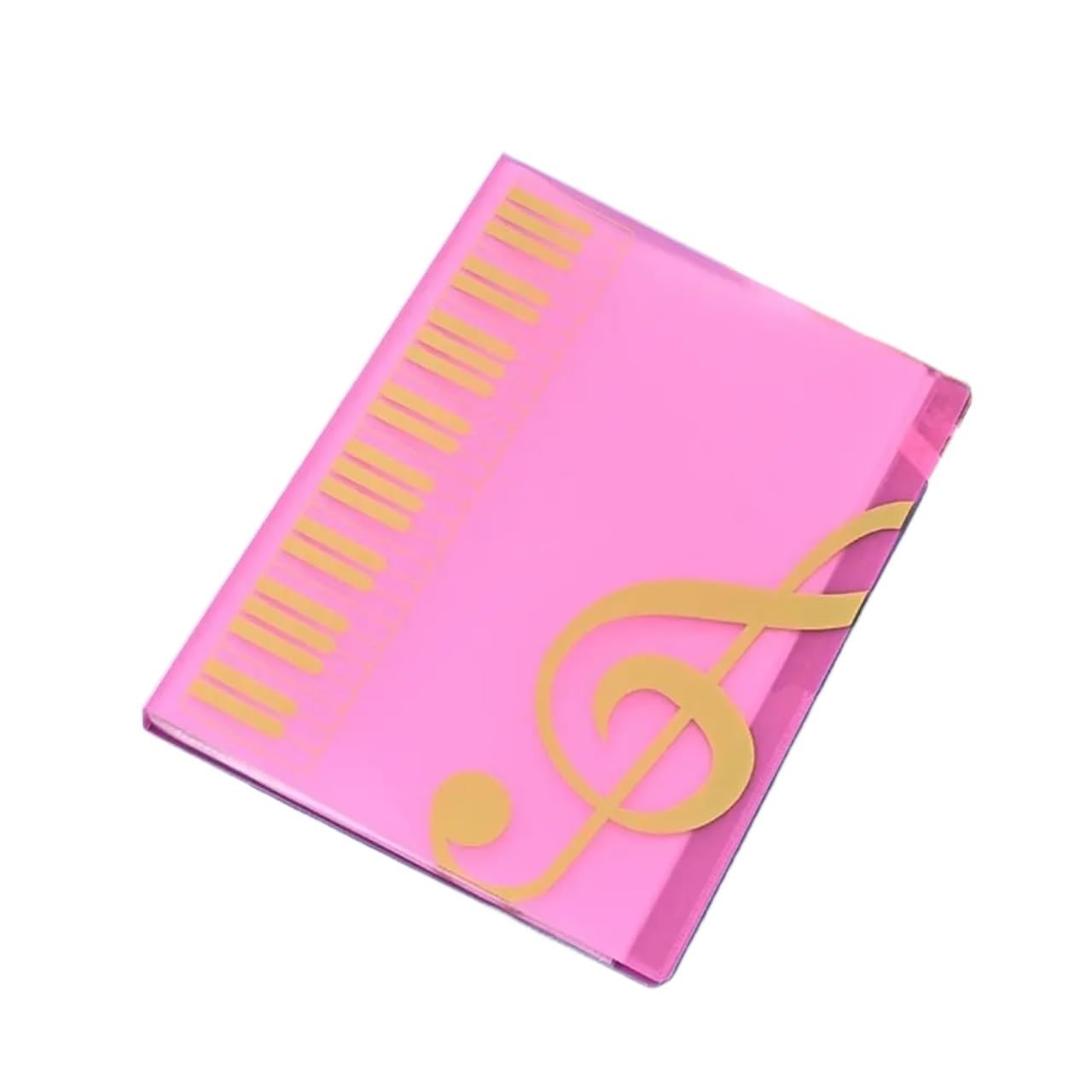 Gitarre, Klavier, Papierblätter, Ordner, Dokumentenaufbewahrung Für Notenblätter(Rose red)