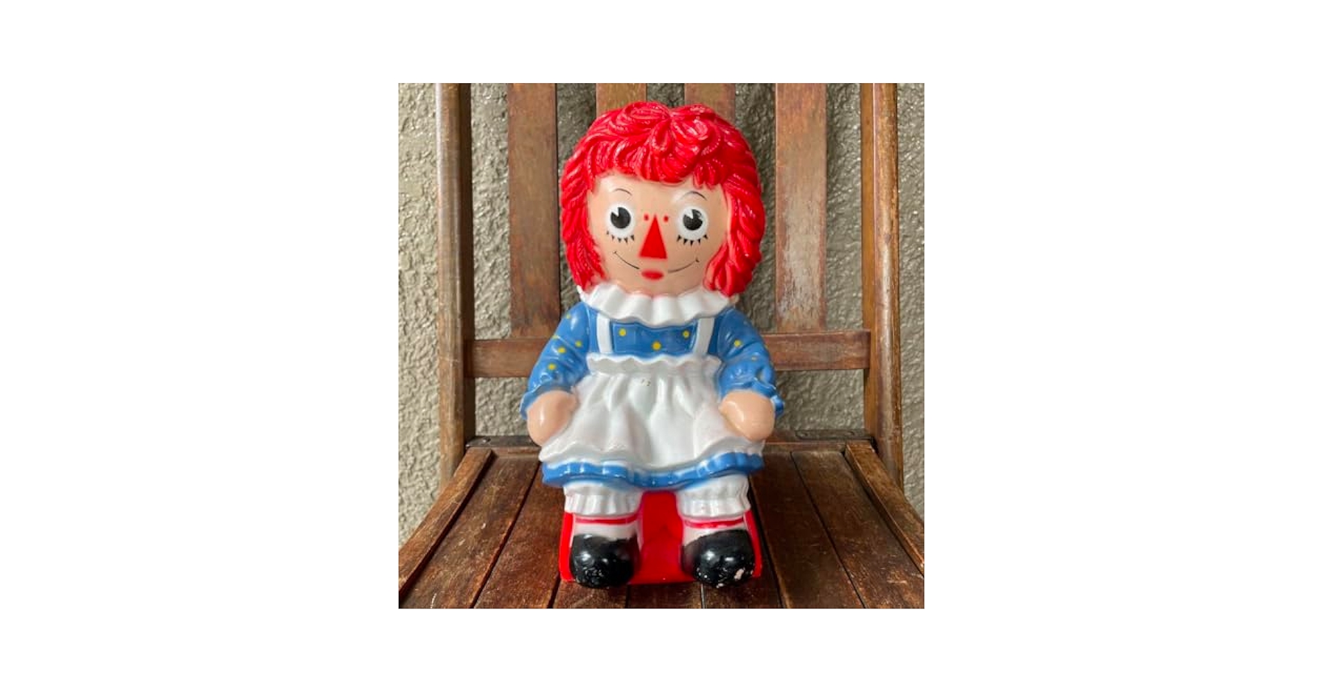 Piggy Bank Skyblock Raggedy Ann Piggy Bank Vintage 1974