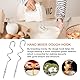 Lyreh 2stk Knethaken Handmixer für Kitchenaid, Ersatz Knethaken aus Edelstahl mit 1stk Schneebesenaufsatz für Kitchenaid Handmixer KHM-5KSM KSM KSMO KSMH