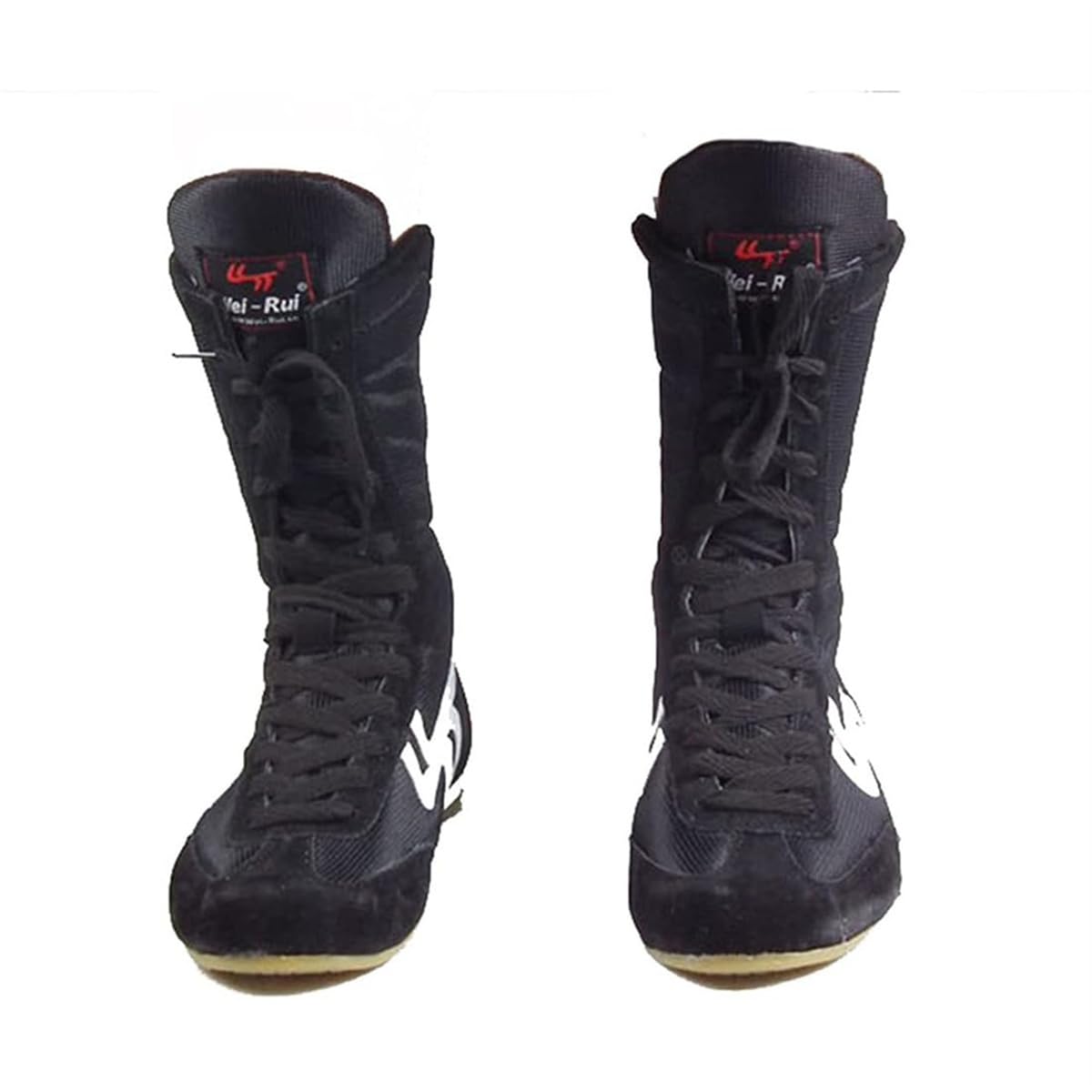 Damen Breite High Top Boxschuhe, Wrestling Kickboxing Turnschuhe Komfort rutschfeste Wrestling Fitness Stiefel