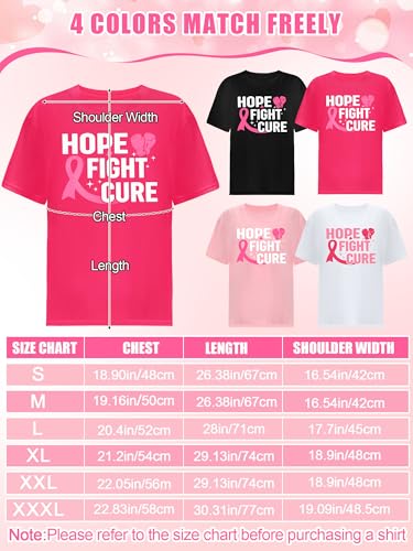 12 Pack Breast Cancer Shirts Women Cancer Awareness Tshirts Bulk Pink Ribbon Short Sleeve Survivor Top2