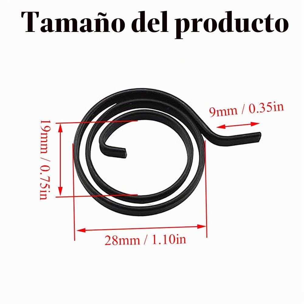10 piezas de muelles para manijas de puerta, kit de reparación de resortes para manijas de puerta, kit de reemplazo y reparación de resortes para manijas de puerta de hardware universal