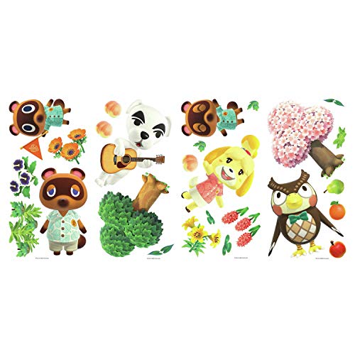 RoomMates RMK4683SCS Animal Crossing Peel and Stick Wall Decals, Brown, Yellow, Green - Image 2