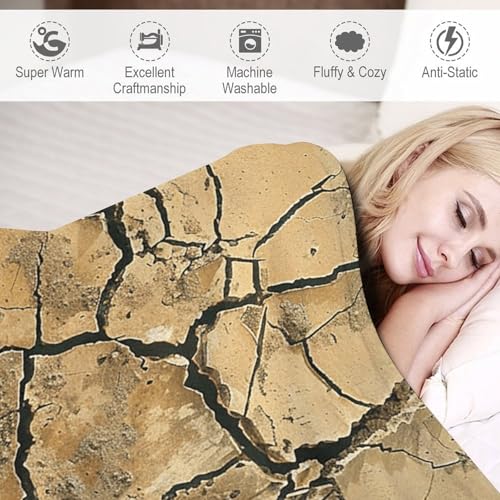 Couverture en micro polaire marron 127 cm pour lit et canapé - 4