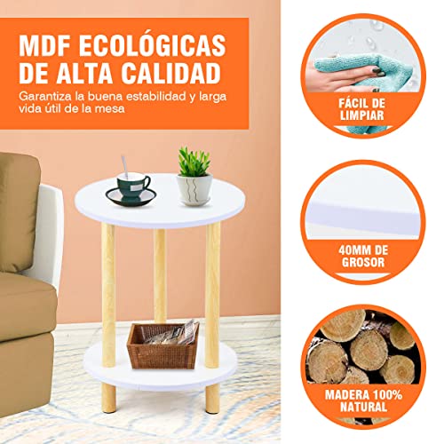 Mejores comprativas On-line Mesa lateral redonda de esta semana. 3 Imagen adicional